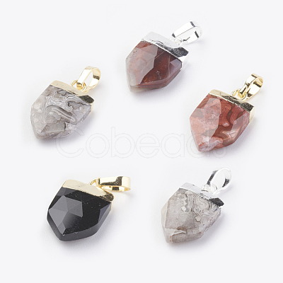 Natural Gemstone Pendants G-G737-15-1