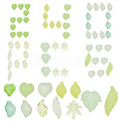 SUNNYCLUE 240Pcs 12 Style Transparent Acrylic Pendants OACR-SC0001-09-1