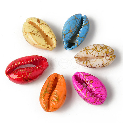 Natural Cowrie Shell Beads X-SSHEL-N0232-08-1