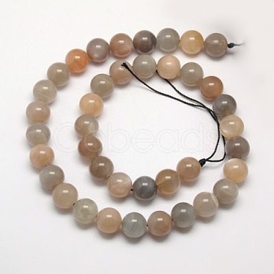 Natural Multi-Moonstone Beads Strands G-J157-6mm-06A-1