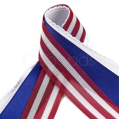 9 Yards 3 Styles Independence Day Polyester & Polycotton Ribbons Sets SRIB-A015-02A-07-1