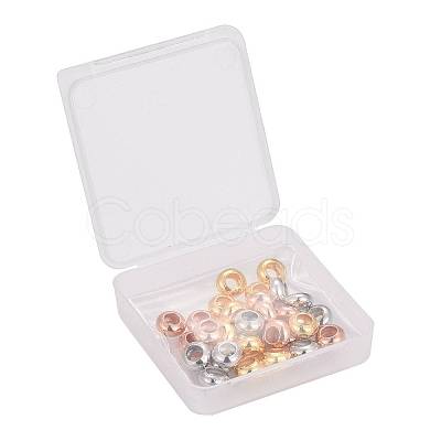 30Pcs 3 Colors Brass Spacer Beads X1-KK-LS0001-01-1