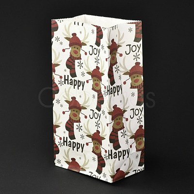 Christmas Theme Rectangle Paper Bags CARB-G006-01J-1