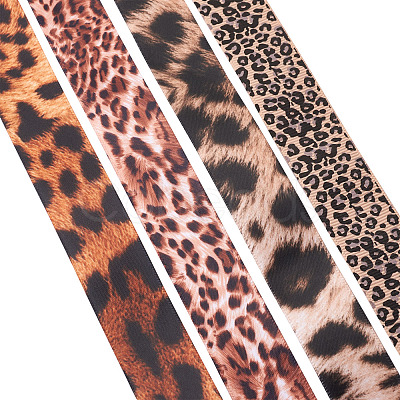 Leopard Printed Grosgrain Ribbons OCOR-TA0001-16-1