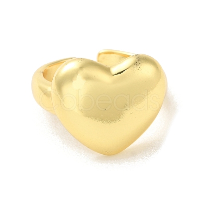 Brass Open Cuff Rings RJEW-R145-05G-1