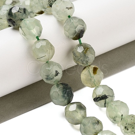 Natural Prehnite Beads Strands G-C150-B02-02-1