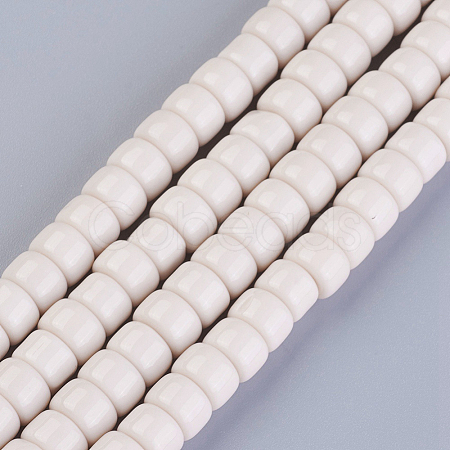 Opaque Solid Color Glass Beads Strands X-GLAA-A036-I04-1