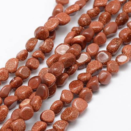 Synthetic Goldstone Beads Strands G-F521-28-1