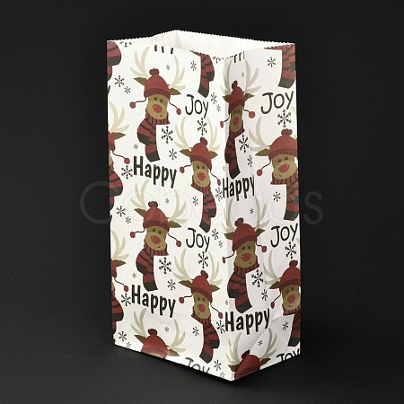 Christmas Theme Rectangle Paper Bags CARB-G006-01J-1
