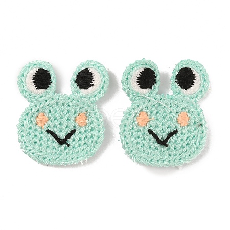 Animal Polyester Knitted Appliques DIY-WH0399-42D-1