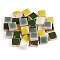 Square Shape Porcelain Mosaic Tiles, for DIY Mosaic Art Crafts, Picture Frames and More, Colorful, 10x10mm, about 205pcs/set