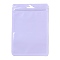 Rectangle Plastic Zip Lock Gift Bags, with Transparence Windows Resealable Bags, Lilac, 15x10.5x0.1cm, Unilateral Thickness: 2.5 Mil(0.065mm)