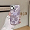 Butterfly Pattern Silicone Mobile Phone Cover, Fit for iphone 13 Promax, Plum, 16.1x7.85x0.8cm