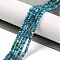 Natural Apatite Beads Strands, Faceted, Rondelle, 3x2mm, Hole: 0.8mm, about 175pcs/strand