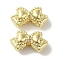 Rack Plating Alloy Beads, Cadmium Free & Nickel Free & Lead Free, Bowknot, Golden, 7x12.5x5mm, Hole: 1.8mm