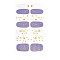 Full Wrap Gradient Nail Polish Stickers, Self-adhesive, for Fingernails Toenails Nail Tips Decoration, Colorful, 10x5.5cm