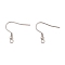 Tarnish Resistant 316 Surgical Stainless Steel Earring Hooks, Ear Wire, with Loop, Stainless Steel Color, 21x22x3mm, Pin: 0.8mm