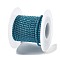 Iron Rhinestone Glass Cup Chain, with Spool, Indicolite, 2x2~2.5x2mm, about 16.40 Feet(5m)/Roll