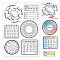 PVC Plastic Stamps, for DIY Scrapbooking, Photo Album Decorative, Cards Making, Stamp Sheets, Other Pattern, 16x11x0.3cm