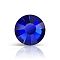 Preciosa&reg MAXIMA Crystal No Hotfix Flatback Stones, Czech Crystal, Dura Foiling, Round(438 11 615 Chaton Rose), 30240 Cobalt Blue, SS8(2.3~2.5mm)