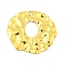 Ion Plating(IP) 304 Stainless Steel Pendants, Textured, Flat Round Charms, Real 18K Gold Plated, 32x33x2mm, Hole: 2mm