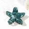 Acrylic Claw Hair Clips, Starfish, Hair Accessories for Women Girls, Teal, 90x83x49mm