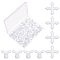 Olycraft 48Pcs 2 Style Plastic Toy Skeleton Joint Findings, for DIY Plush Doll, White, 27x27x6.5mm and 18x23x9.5mm, 24pcs/style