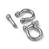 304 Stainless Steel D-Ring Anchor Shackle Clasps STAS-M267-01-2