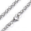304 Stainless Steel Necklaces NJEW-E080-01P-2