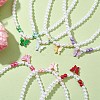 Glass Pearl Beads Necklaces NJEW-JN04726-2