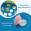 AHADERMAKER 200Pcs Flat Round Acrylic Mirror Sew on Rhinestone FIND-GA0003-69-3