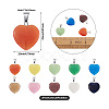 Cheriswelry 20Pcs 10 Colors Cat Eye Pendants G-CW0001-10-4