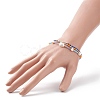 3Pcs 3 Style Natural Pearl & Glass Seed Beaded Stretch Bracelets Set for Women BJEW-JB08891-3