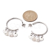 304 Stainless Steel Half Hoop Earrings EJEW-JE05590-02-2