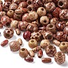 Printed Natural Wood Beads WOOD-TA0001-14-5