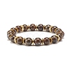 Gemstone Round Beaded Stretch Bracelet for Women BJEW-JB07708-2