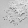 5-Petal Transparent Acrylic Bead Caps X-FACR-S015-SB518-1