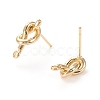 Brass Stud Earring Findings X-KK-F820-43G-2