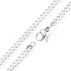Men's 201 Stainless Steel Cuban Link Chain Necklace NJEW-N050-A06-3-45P-2