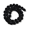 Natural Black Onyx(Dyed & Heated) Beads Strands G-B125-F01-01-3