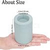 Ceramic Whiteware Candle Holder DJEW-WH0068-01B-2