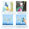 Waterproof PVC Colored Laser Stained Window Film Static Stickers DIY-WH0314-100-3