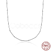 Anti-Tarnish 925 Sterling Silver Satellite Chains Necklaces LC2578-2-1