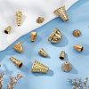 Nbeads 80Pcs 8 Style Tibetan Style Alloy Beads Cone & Caps FIND-NB0003-15-5