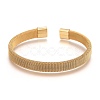 Unisex 304 Stainless Steel Mesh Bangles BJEW-L643-15-2