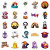 Hallowmas 50Pcs Self-Adhesive Stickers PW-WG19CA1-01-5