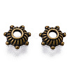 Tibetan Style Zinc Alloy Bead Caps X-MLF0514Y-01-3