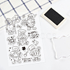 Globleland 9 Sheets 9 Style PVC Plastic Stamps DIY-GL0002-82H-6