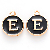 Golden Plated Alloy Charms X-ENAM-S118-02E-1