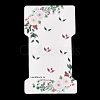 Rectangle Flower Print Paper Hair Clip Display Cards CDIS-M007-03C-1